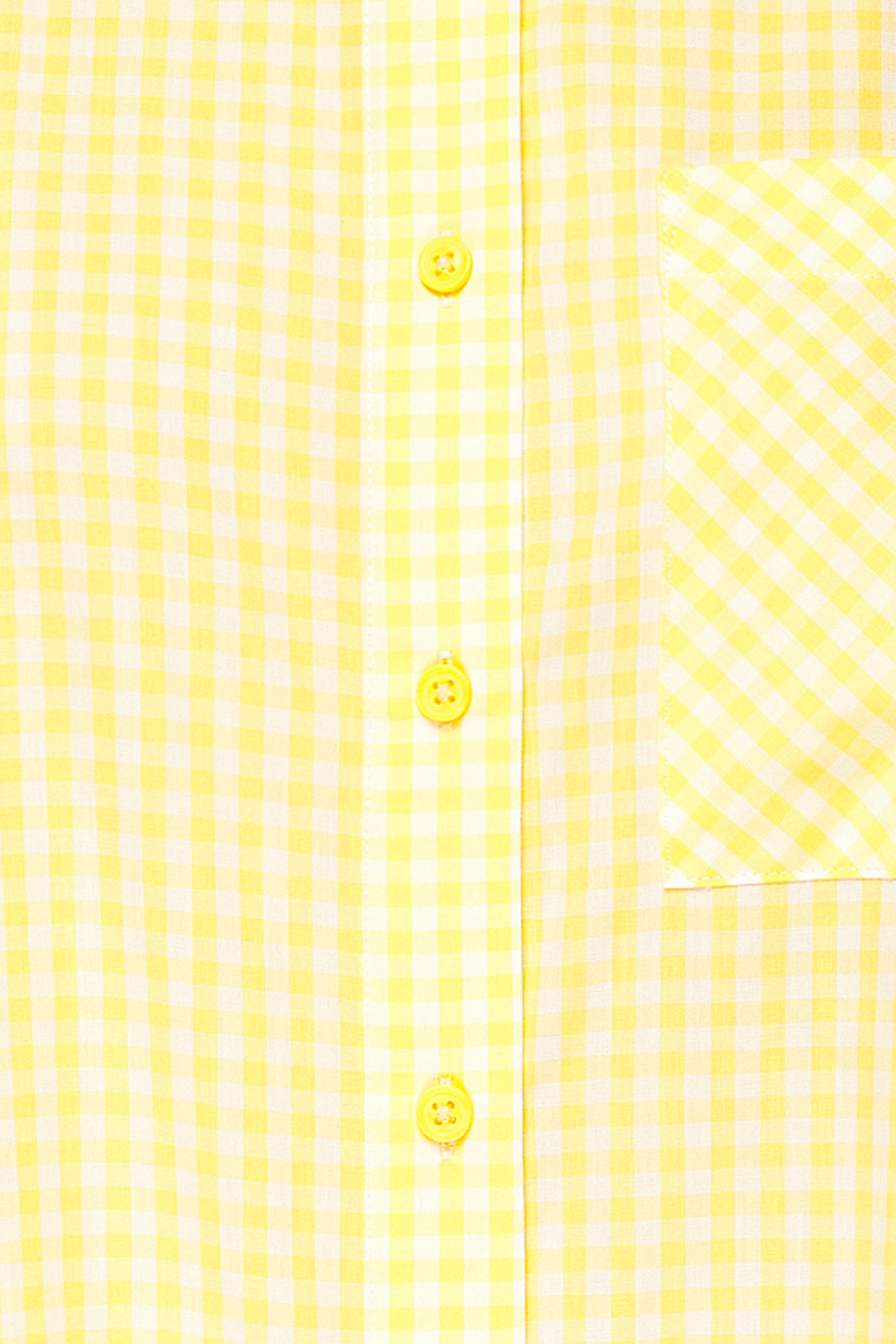 Wardha Yellow Gingham Shirt with Long Sleeves | La petite garçonne fabric 