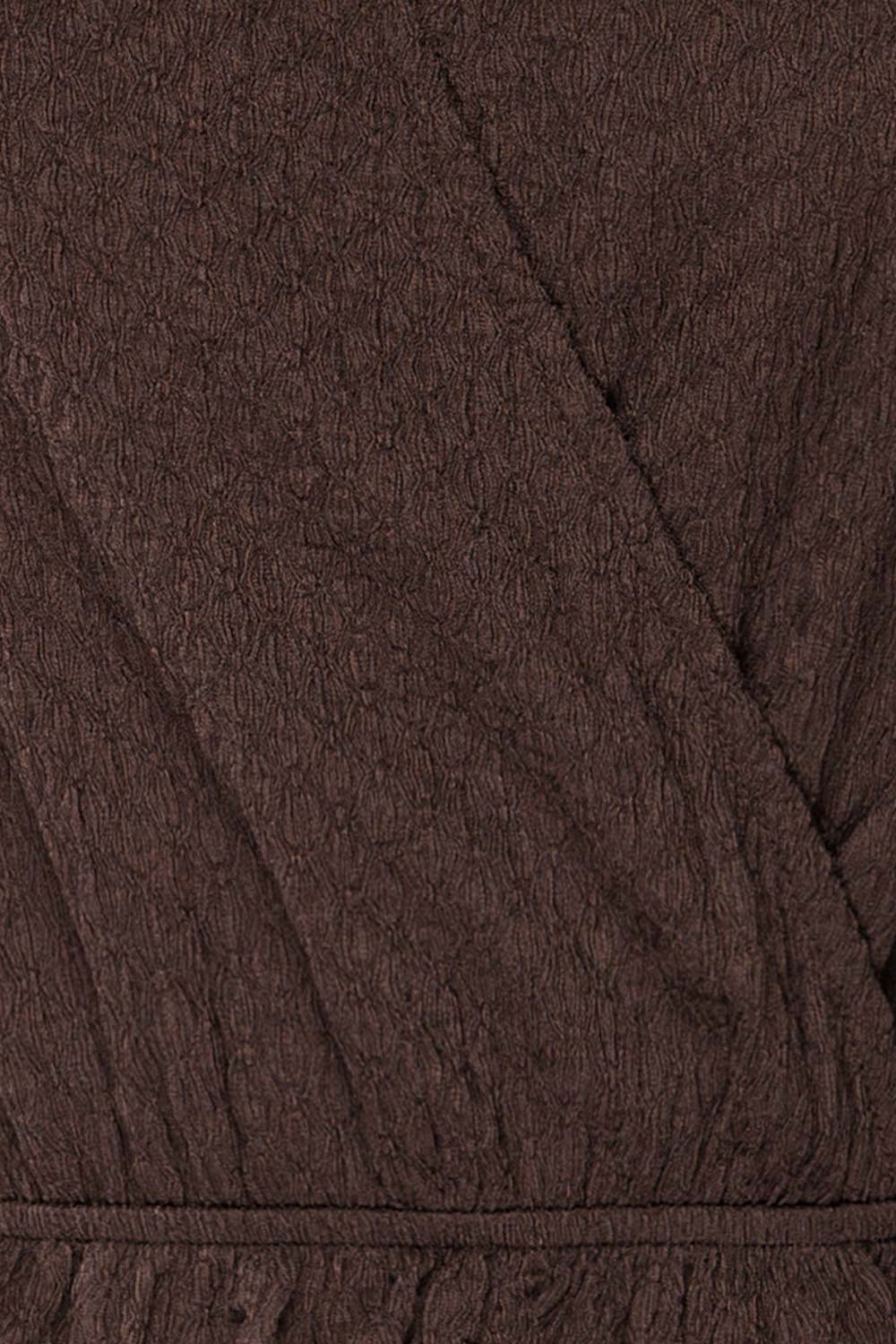 Warkgal Black V-Neck Top w/ Long Sleeves | La petite garçonne fabric 