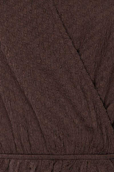 Warkgal Black V-Neck Top w/ Long Sleeves | La petite garçonne fabric