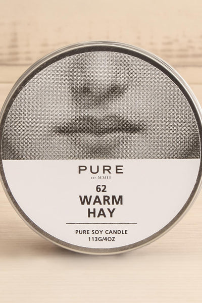 Warm Hay Tin Candle | Maison garçonne close-up