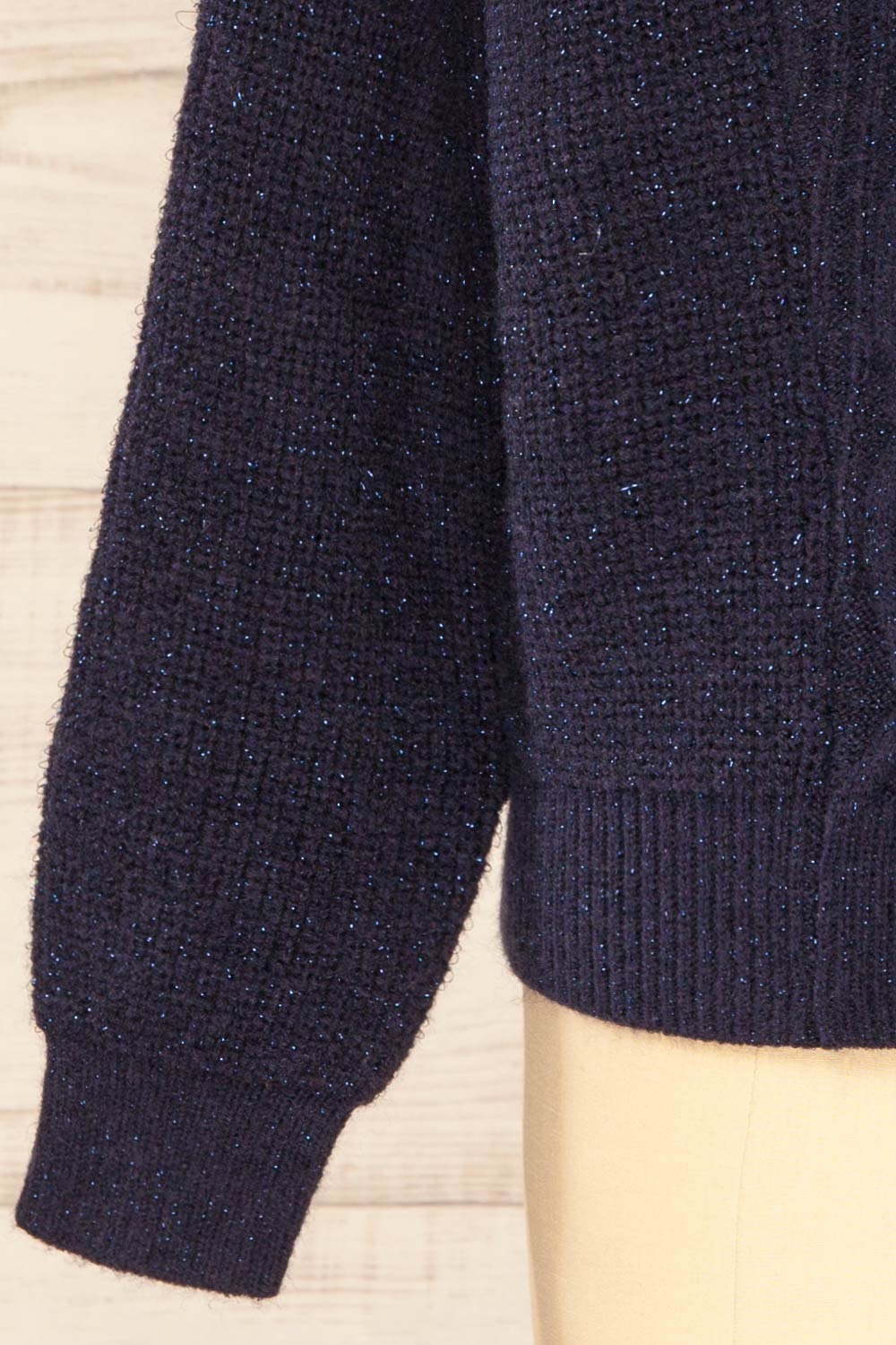 Waterbury Sparkling Navy Turtleneck Sweater | La petite garçonne bottom