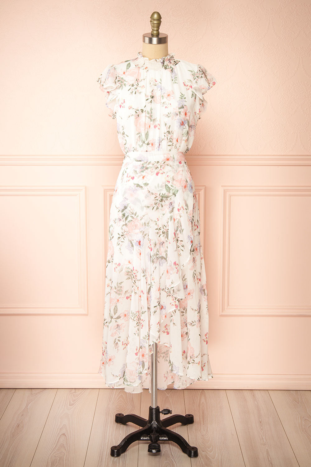 Wavyla Midi Sleeveless Floral Dress | Boutique 1861 front view