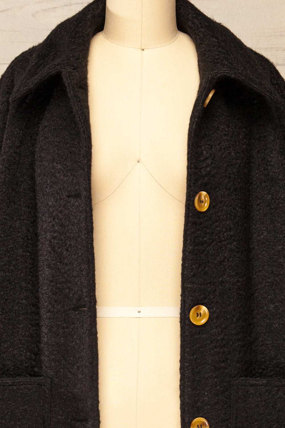 Wayward Black Long Coat w/ Large Pockets | La petite garçonne open