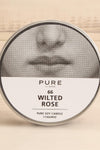 Wilted Rose Tin Candle | Maison garçonne close-up