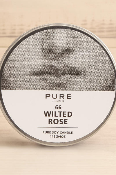 Wilted Rose Tin Candle | Maison garçonne close-up