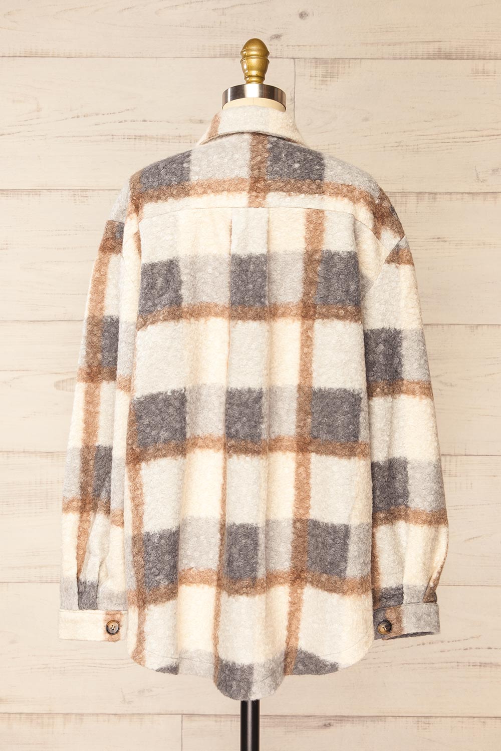 Woodward Oversized Plaid Shacket | La petite garçonne back view