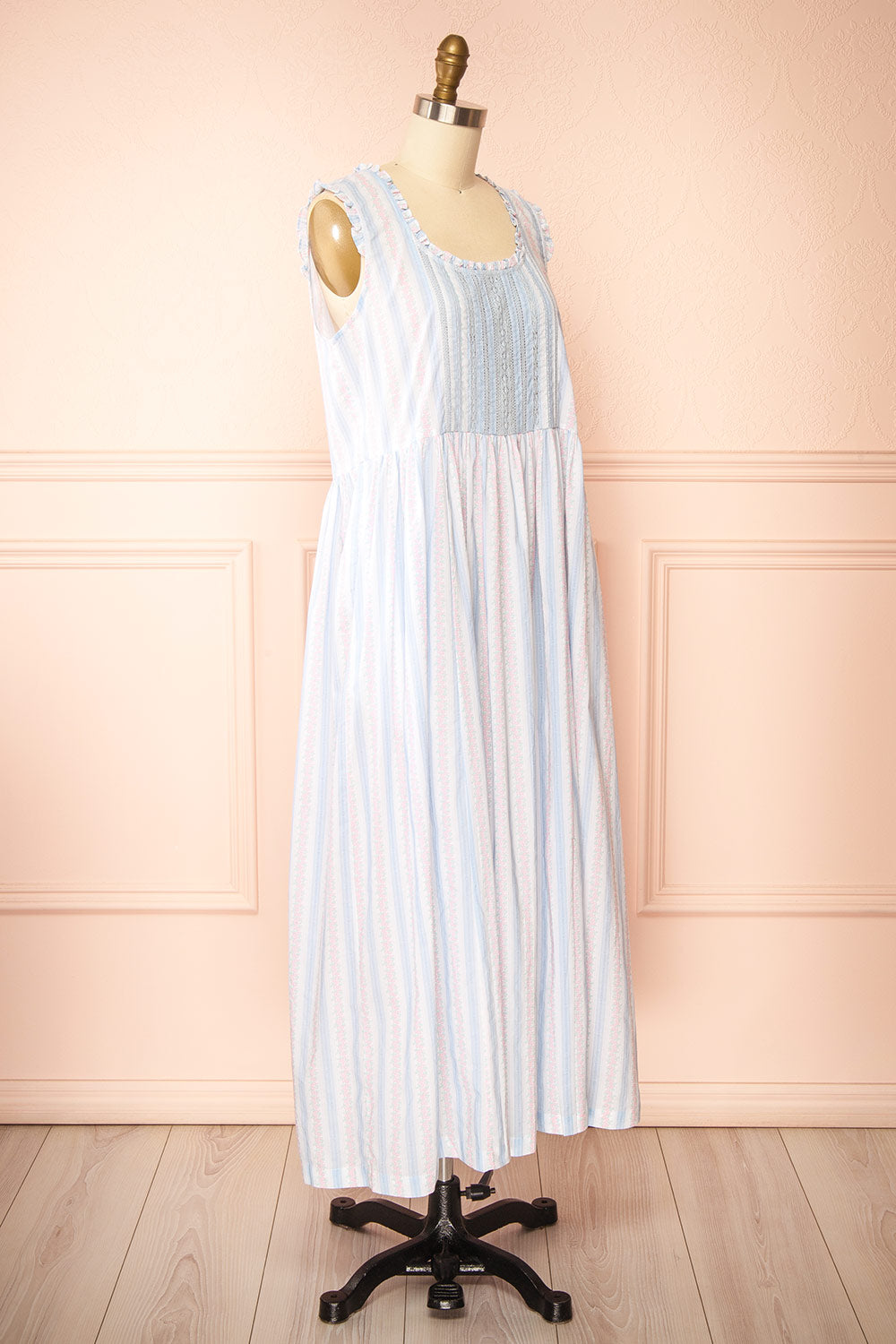 Wrenlee Sleeveless Nightgown with Pockets by April Cornell | Boutique 1861 side view