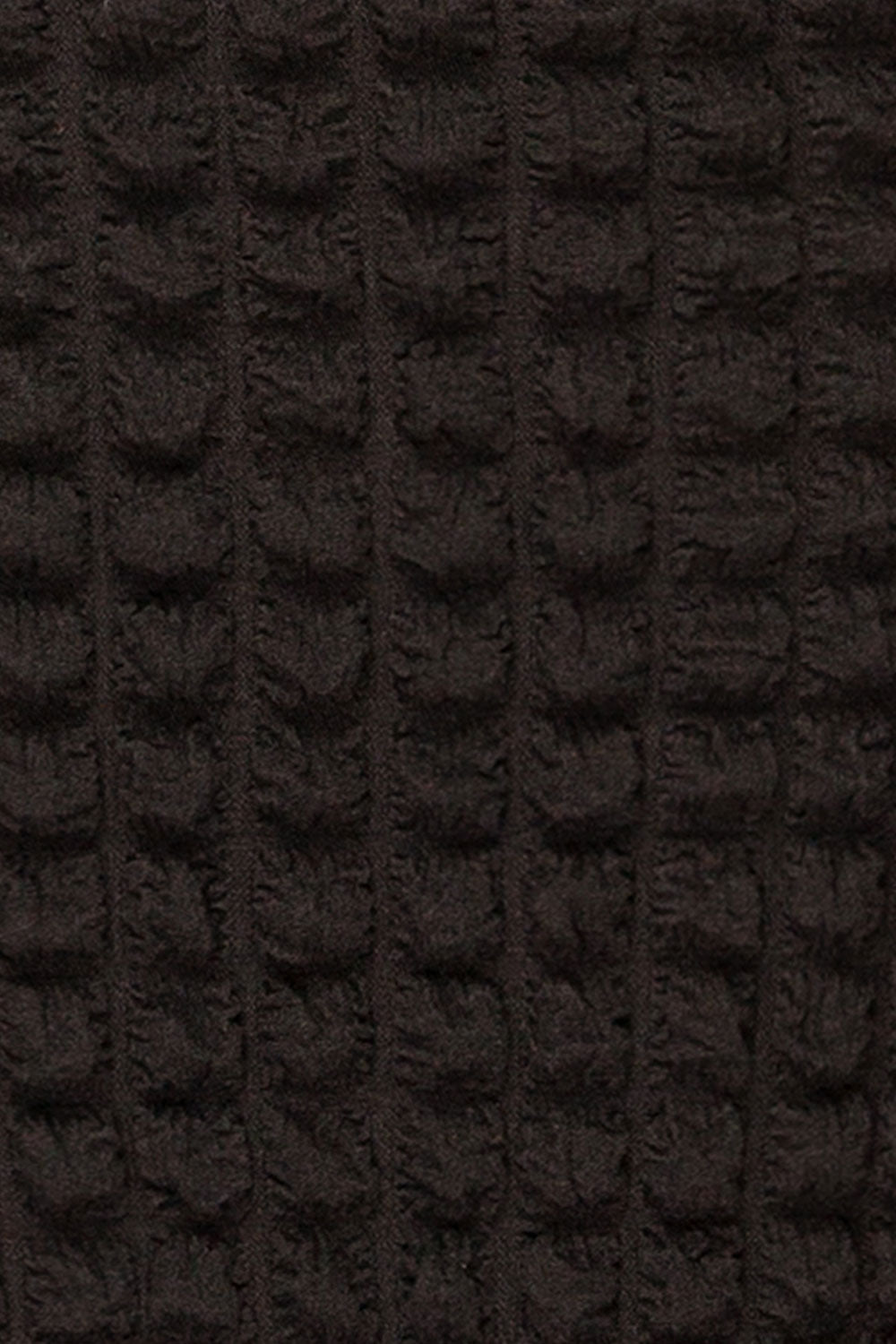Wyrley Black Popcorn Textured Midi Skirt | La petite garçonne  fabric 