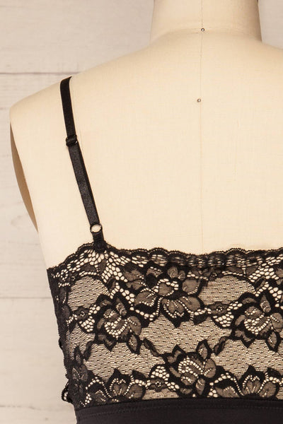 Xalapa Black Lace Lingerie Bodysuit | La petite garçonne back