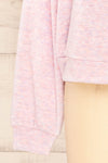 Xiomara Lilac Long Sleeve Round Neck Sweater | La petite garçonne sleeve close-up