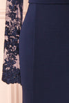 Xylia Navy One Sleeve Maxi Dress | Boutique 1861 sleeve