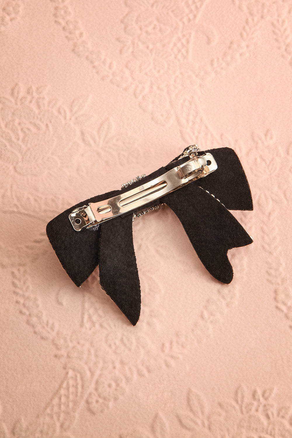 Yael Bow Hair Clip w/ Crystals | Boutique 1861 back view