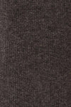 Yarrowford Grey Long Ribbed Knit Skirt | La petite garçonne fabric