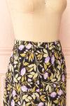 Yasmina Long Black Floral Skirt | Boutique 1861 side