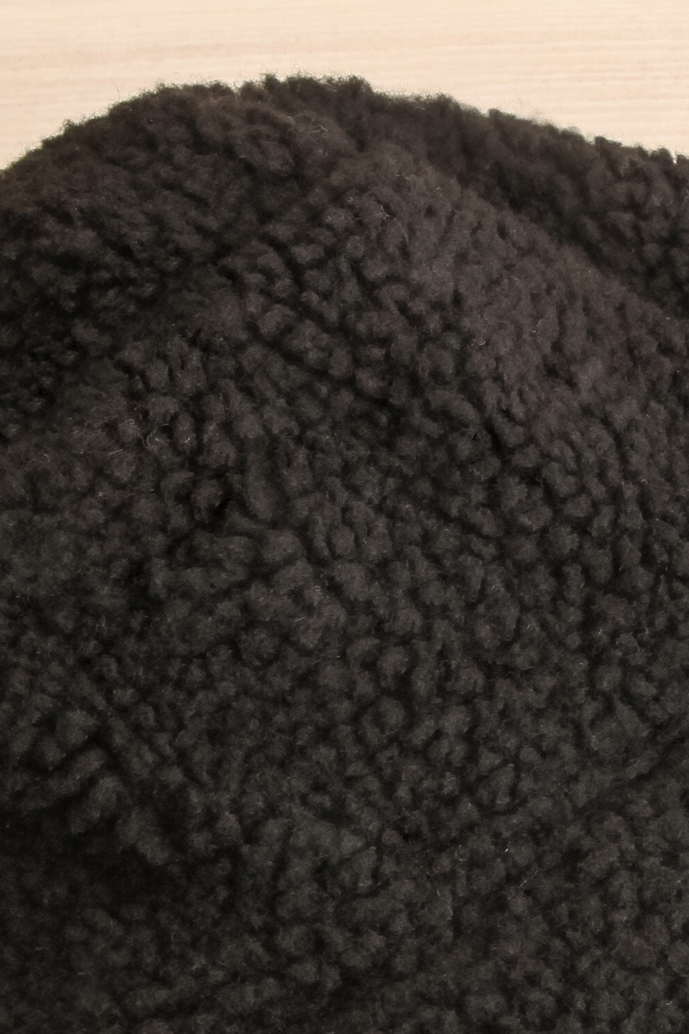 Yeovil Black Sherpa Bucket Hat | La petite garçonne flat close-up