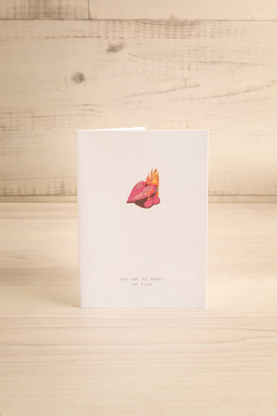 You Set My Heart on Fire Small Greeting Card | Maison garçonne