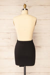 Yozgat Black Short Skirt w/ Asymmetrical Hem | La petite garçonne back view