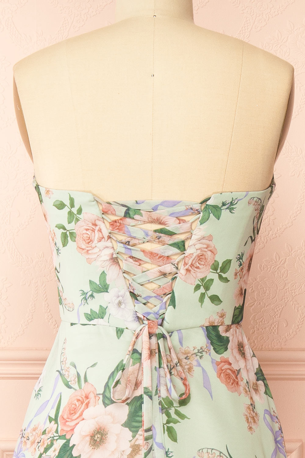 Yujun Maxi Floral Dress with Sweetheart Neckline | Boutique 1861 back