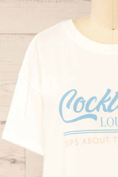 Yvan Ivory "Cocktails" T-Shirt | La petite garçonne front