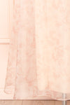 Zabelle Pink Organza Midi Dress w/ Peter Pan Collar | Boutique 1861  bottom