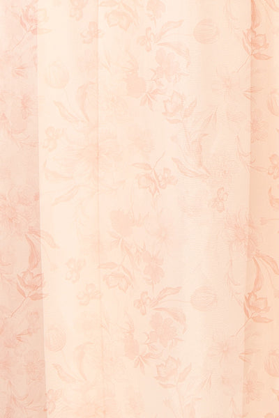 Zabelle Pink Organza Midi Dress w/ Peter Pan Collar | Boutique 1861  fabric