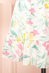 Zadie Floral Babydoll Dress w/ Sweetheart Neckline | Boutique 1861 bottom
