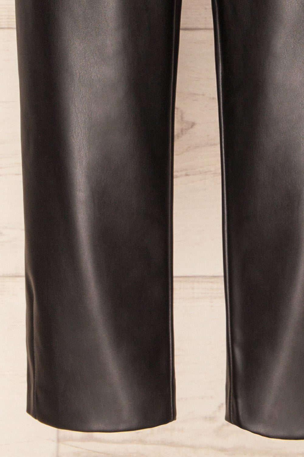 Zander Black Faux-Leather Pants | La petite garçonne bottom