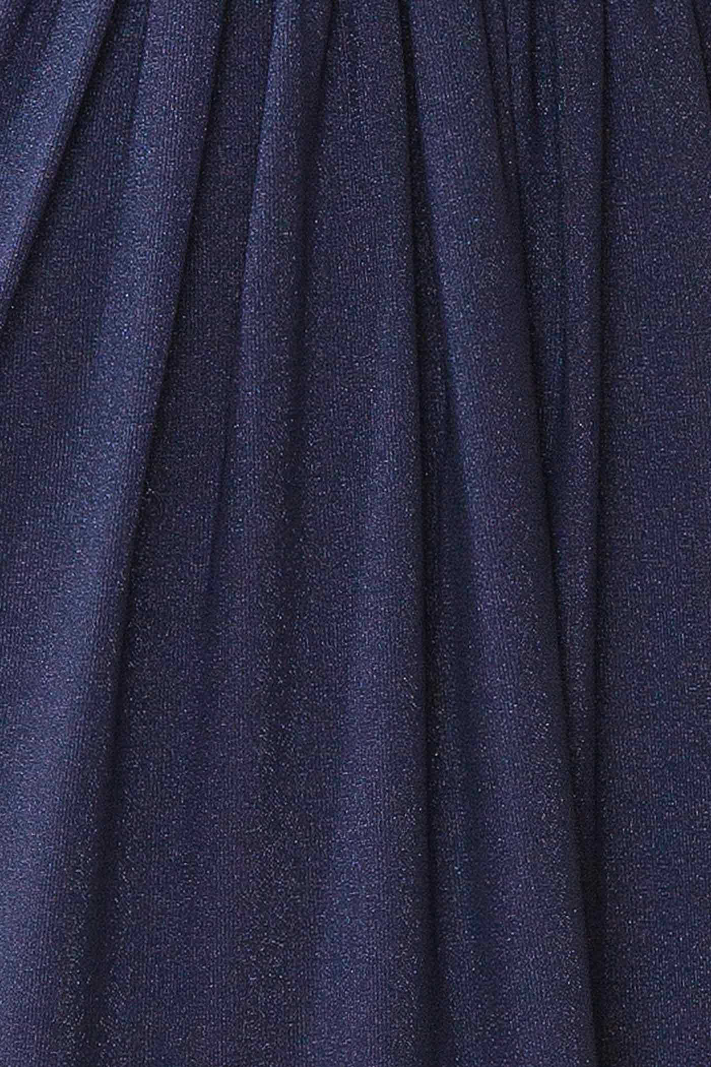 Zanura Navy | V-Neck Chiffon Maxi Dress with Lace-Up Back