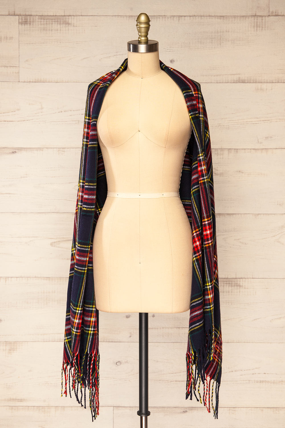 Zapolli Plaid Scarf | La petite garçonne shawl view