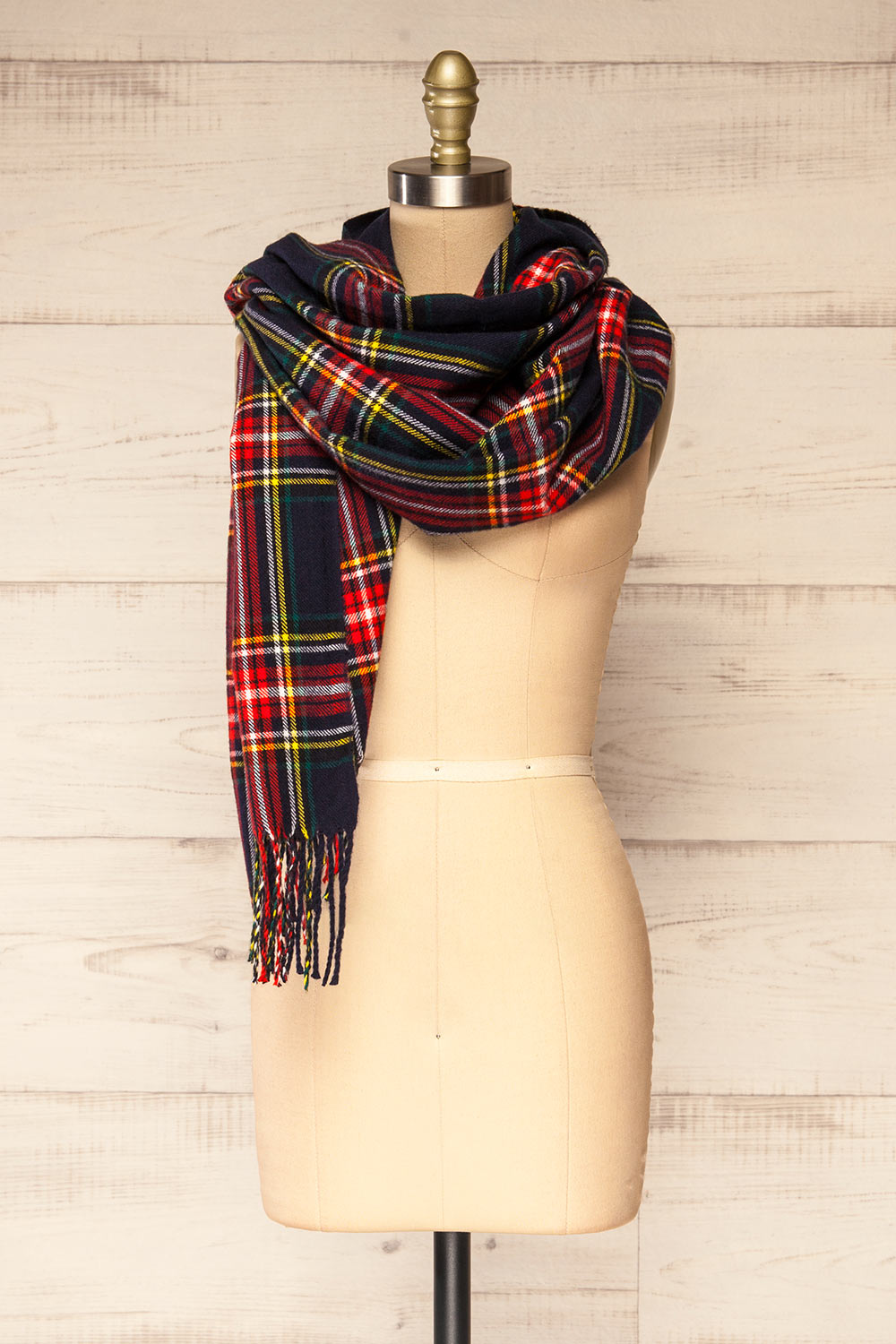 Zapolli Plaid Scarf | La petite garçonne side view