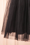 Zarielle Short Black Tulle Tiered Dress | Boutique 1861 bottom