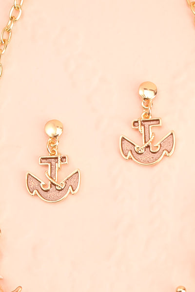 Zayalie Nautical Necklace & Earrings Set | Boutique 1861  flat close-up
