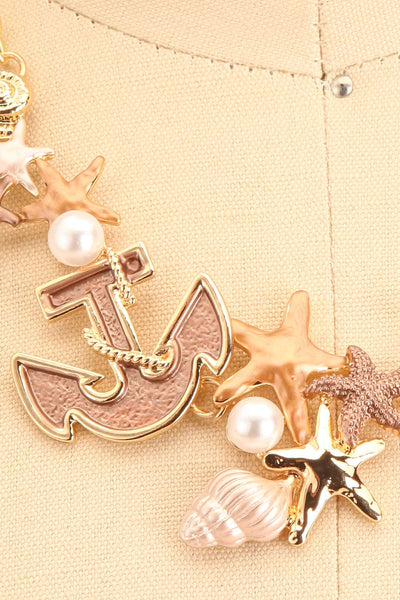 Zayalie Nautical Necklace & Earrings Set | Boutique 1861  detail