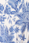 Zefira Short A-Line Floral Blue Dress | Boutique 1861 fabric