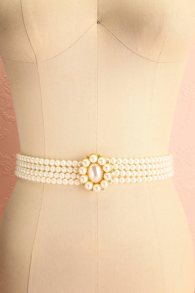 Zelda Elastic Pearl Belt | Boutique 1861