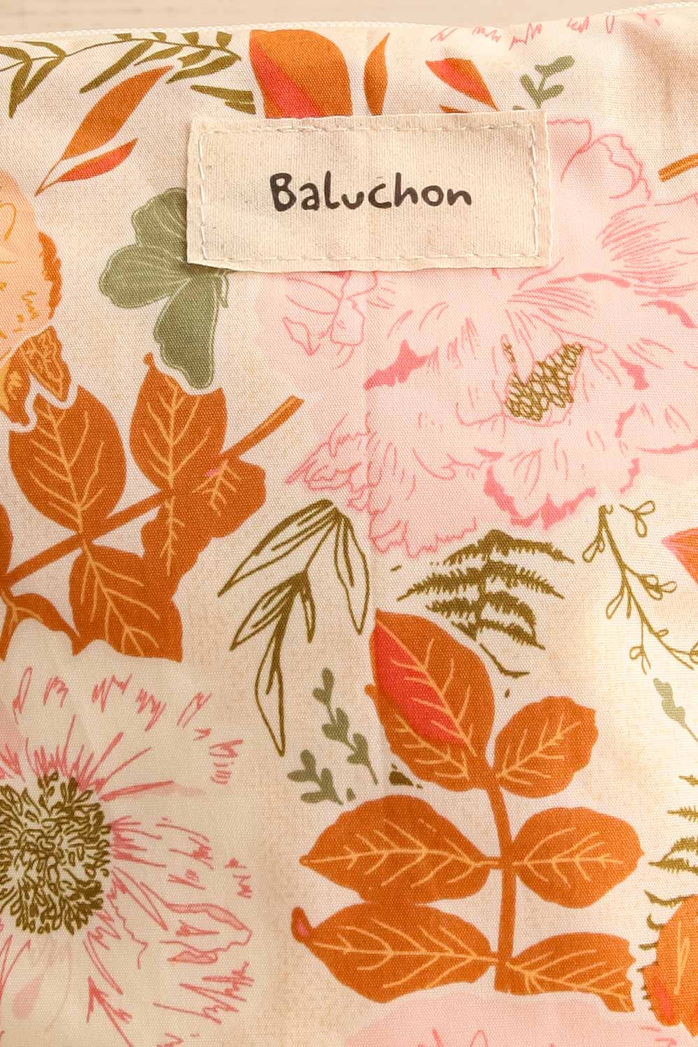 Zenitude Floral Cosmetic Bag | Maison garçonne fabric 