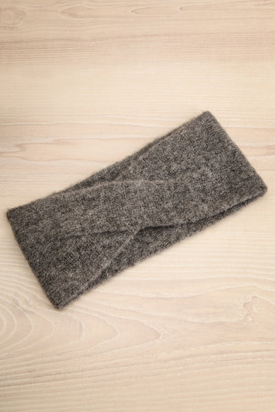 Zhangye Grey Knit Headband | La petite garçonne flat view