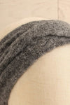 Zhangye Grey Knit Headband | La petite garçonne front close-up