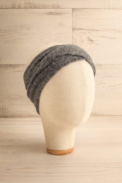 Zhangye Grey Knit Headband | La petite garçonne front view