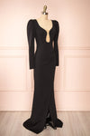 Zophie Black Maxi Dress w/ Rhinestones | Boutique 1861  side view