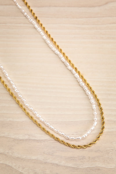 Zumar Gold Set of Two Necklaces | La petite garçonne flat view
