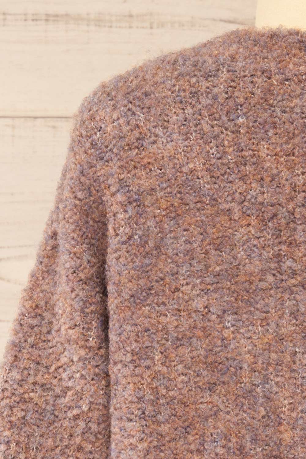 Zuper Mauve Fuzzy Cardigan | La petite garçonne  back