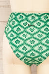 Zuwena Floral Green Vintage Pattern Bikini Bottom | La petite garçonne  back
