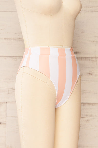 Zuwena Stripes Pink Bikini Bottom | La petite garçonne side view