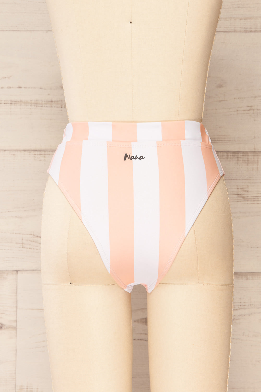 Zuwena Stripes Pink Bikini Bottom | La petite garçonne back view