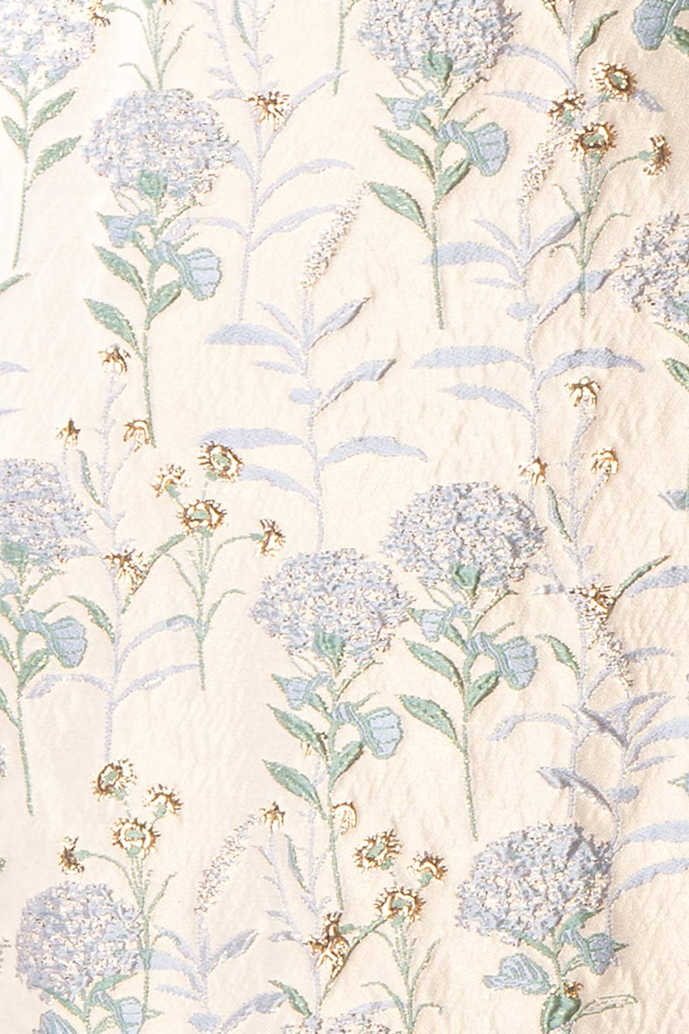 Zylara Floral Jacquard Midi Dress | Boutique 1861 fabric