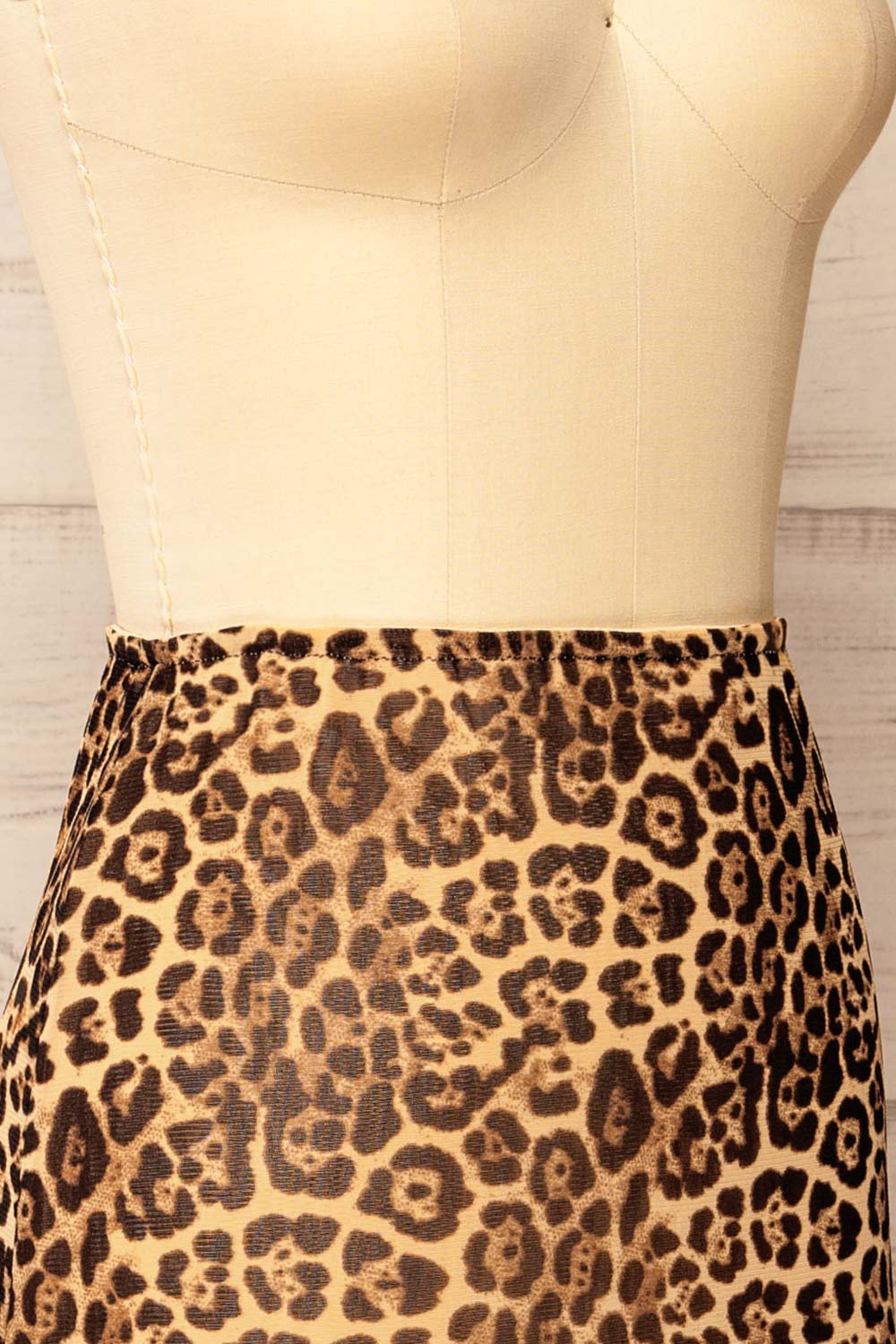 Zyran Long Leopard Print Skirt | La petite garçonne  side