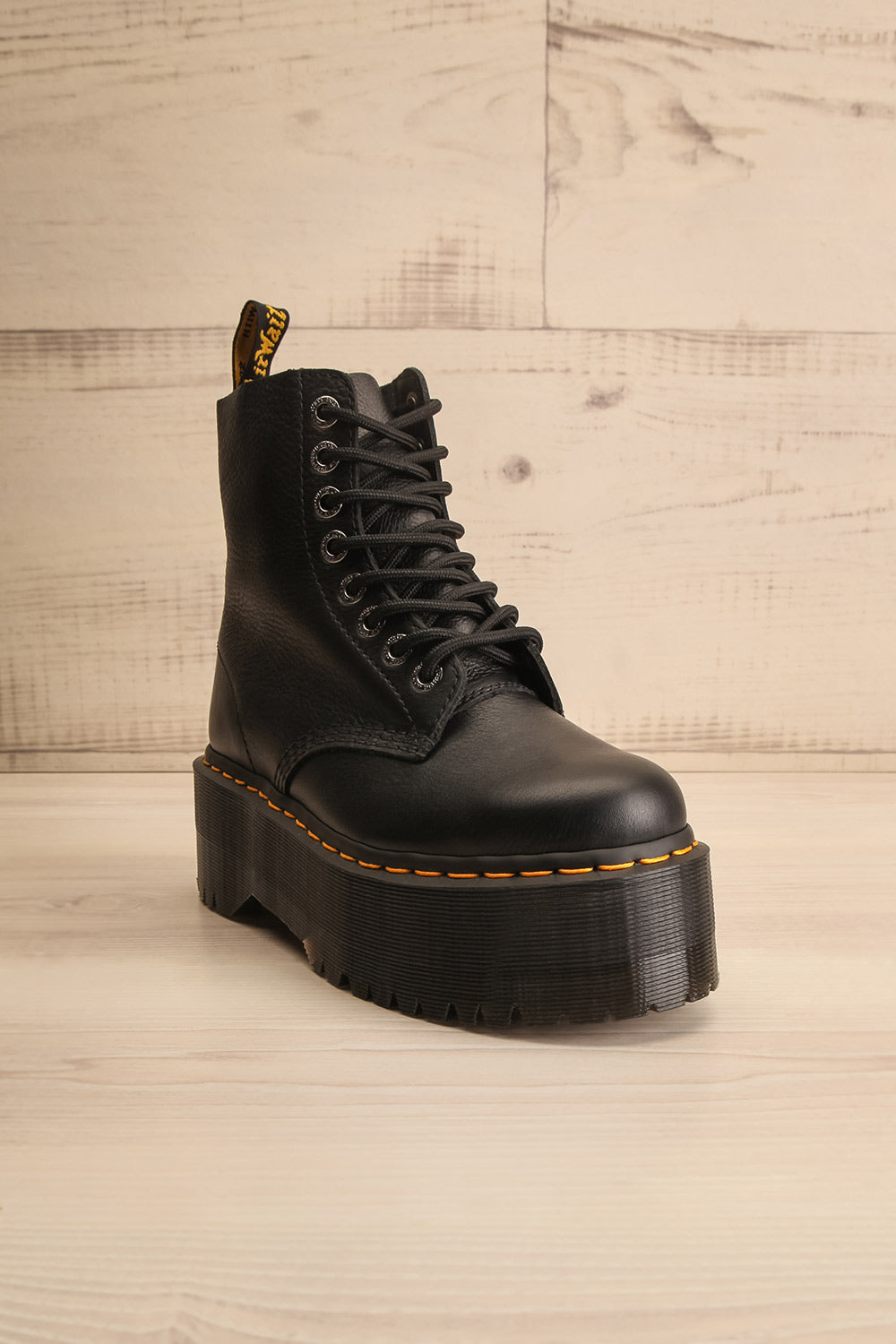 1460 Pascal Max Leather Platform Boots | La petite garçonne front view