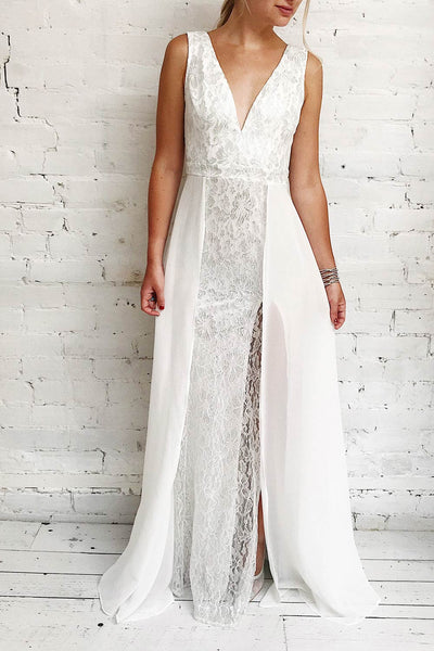 Adalgisa White & Silvery Lace Mermaid Bridal Dress | Boudoir 1861 2