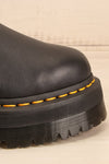 2976 Faux Fur Lined Platform Chelsea Boots | La petite garçonne side front close-up